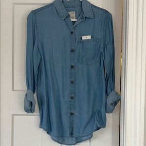 Kohl's Light Blue Denim Shirt